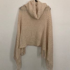 Cream Poncho